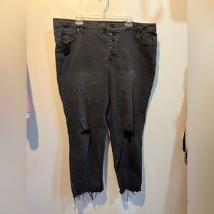 Stitch Star Black Jeans Size 22